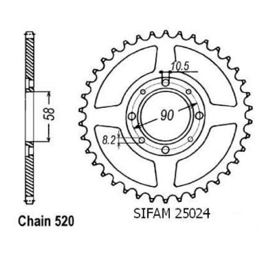 Rozeta pro Honda 25024CZ53